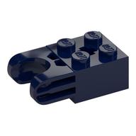 Lego Technic Brick Special 2 x 2 with Ball Socket Wide and Axle Hole, No Arm Holes / Dark Blue