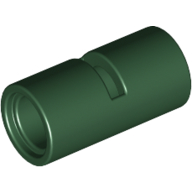 Lego Technic Pin Connector Round [Slotted] / Dark Green