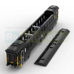 8W Swedish Train Wagon SJ AB7 Second Class