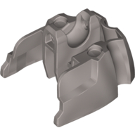 Lego Large Figure Foot, Short with Ball Joint Socket / Flat Silver
