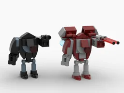 B2-RP Super Battle Droid and Rocket Trooper (Droid Minifigure Scale)