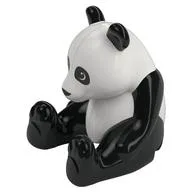 Duplo Animal Panda, Sitting, Round Eyes / White