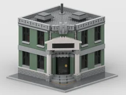 M-03 Modular "National Bank Of Brick" (Corner building)
