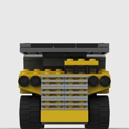 Yellow Mining Dump Truck