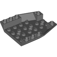 Lego Brick Wedged, Sloped Inverted 6 x 6 x 1 Triple / Dark Bluish Gray