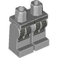 Lego Hips and Light Bluish Gray Legs with Dark Bluish Grey Ruffles print