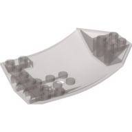 Lego Brick Wedged, Curved Inverted 8 x 6 x 2 Cockpit / Trans-Brown