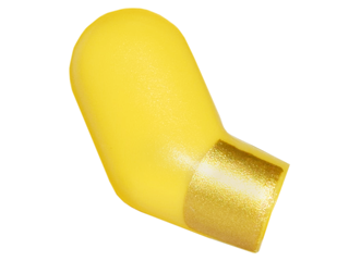 Lego Arm, Right with Gold Cuff / Stripe Pattern