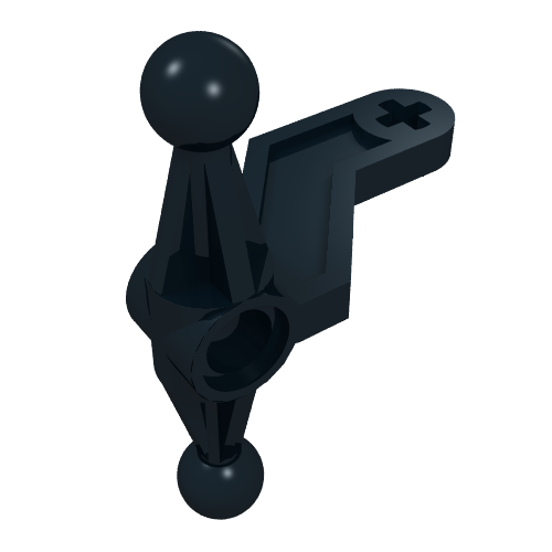 Lego Technic Steering Arm Large with Towballs / Black