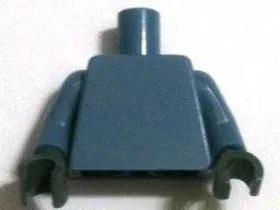 Torso Plain / Sand Blue Arms / Dark Bluish Gray Hands