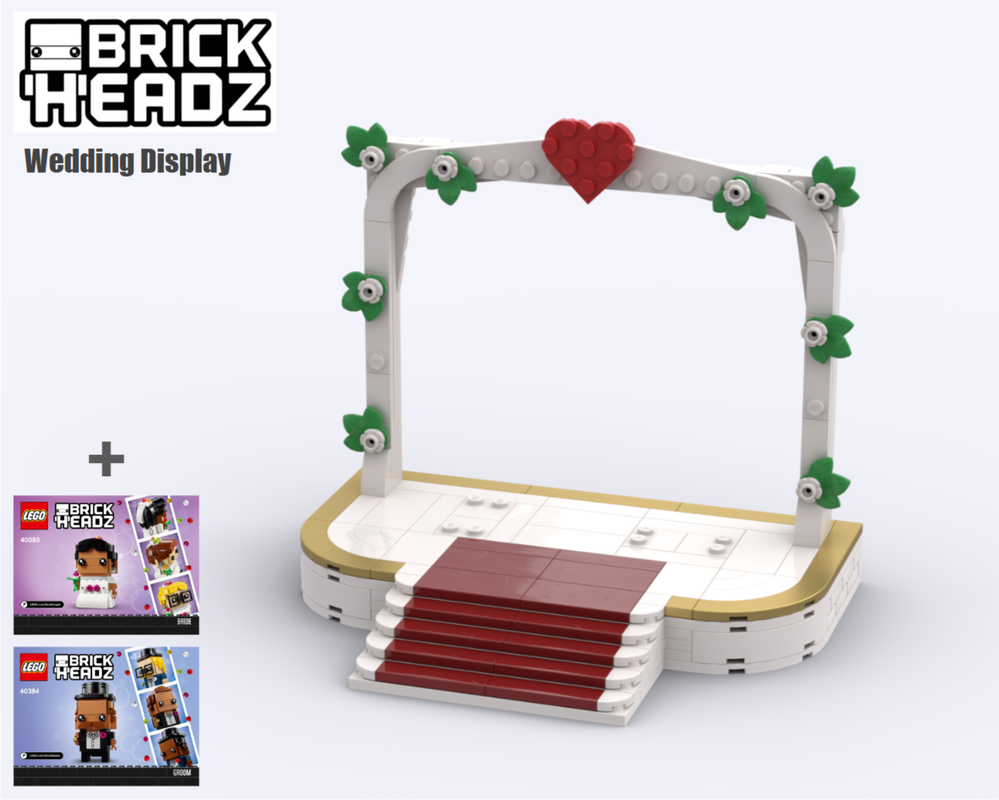 Lego BrickHeadz Wedding Display