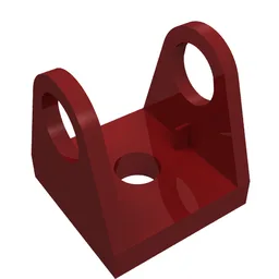 String Reel 2 x 2 Winch Holder / Dark Red