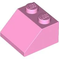 Brick Sloped 45° 2 x 2 / Bright Pink