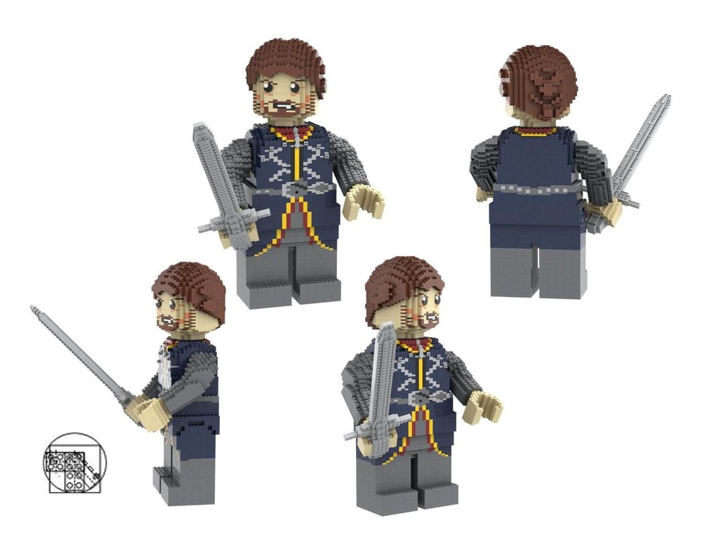 Lego Maxi figure Dark Red and Blue Aragorn