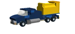 truck with 3 pigs and white owl