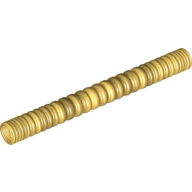 Lego Hose, Ribbed 7mm D. 11L / 8.8cm / Pearl Gold