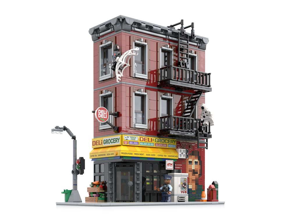 Lego Deli Grocery Miles Morales vs. the Spot
