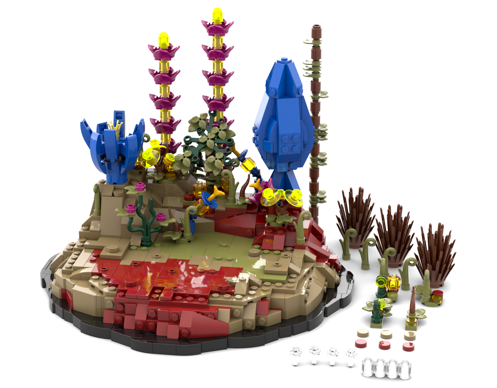 Lego Exhibition landscape for battle packs