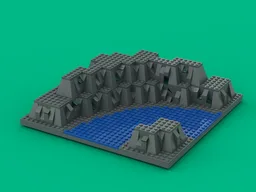 3D Baseplate with river