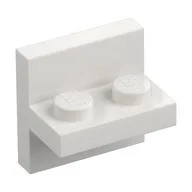 Bracket 2 x 2 with 1 x 2 Vertical Studs / White