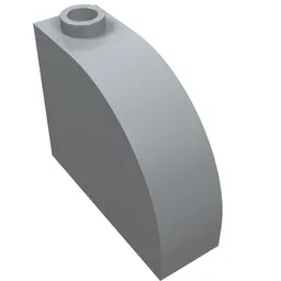 Brick Curved 1 x 3 x 2 / Light Bluish Gray
