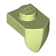 Plate Special 1 x 1 with Vertical Tooth / Yellowish Green