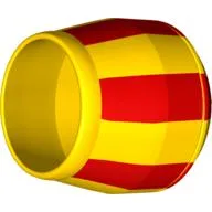 Duplo Cement Mixer Bucket with Red Stripes / Yellow