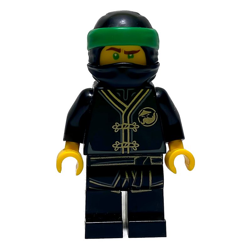 Lego Lloyd in Black Training Gi, with Head Wrap