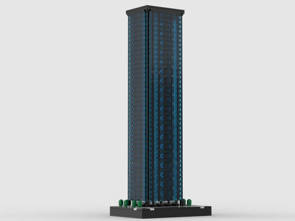 Lego 270 Park Avenue at 1/650th Scale