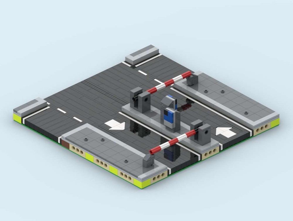 Lego MILS Car Park Entrance - with straight prolongation