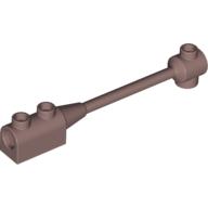 Lego Bar 1 x 8 with Brick 1 x 2 Curved Top End (Original, No Axle Holder) / Sand Red