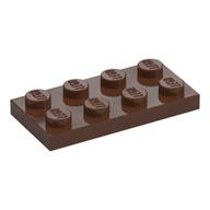 Lego Plate 2 x 4 / Brown
