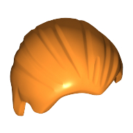 Lego Hair Combed Back / Orange