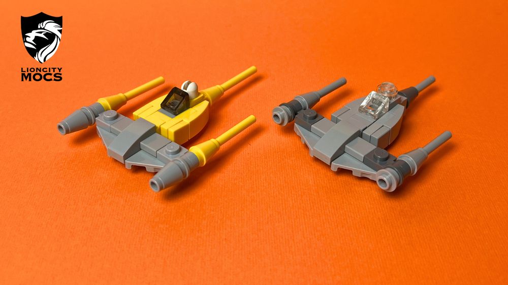 Lego Yellow Star fighter Tutorial (1:120)