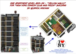 Apartment Add-on - Yellow (Expansion NY Pizza and Jerry's Comedy Club Modular Building)