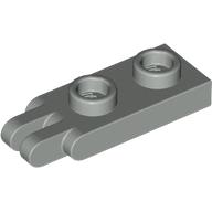 Lego Hinge Plate 1 x 2 with 2 Fingers and Hollow Studs / Light Gray