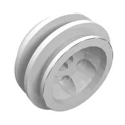 Wheel Rim 24 x 14 VR with Center Axle Hole / White
