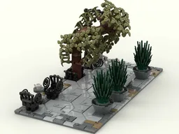 Italian Promenade with hanging tree