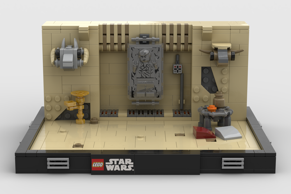 Lego Jabba's Trophy Wall (Han in Carbonite) - Diorama