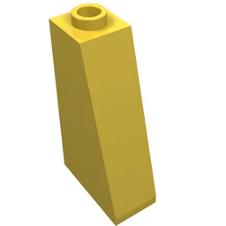 Brick Sloped 75° 2 x 1 x 3 with Open Stud / Yellow