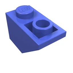 Brick Sloped Inverted 45° 2 x 1 / Royal Blue