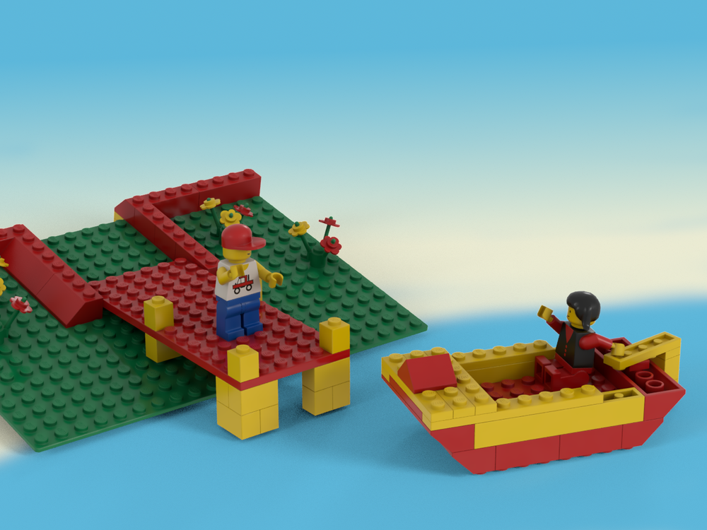 Lego 6365 Boat and landing stage