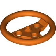 Technic Steering Wheel Large / Reddish Orange