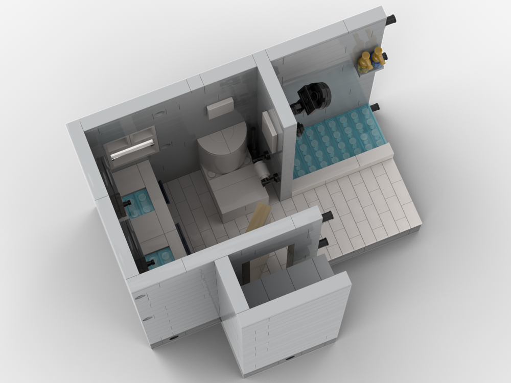 Lego Bungalow part 2 - Bathroom