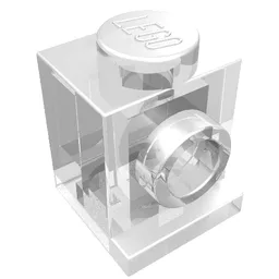 Brick Special 1 x 1 with Headlight / Trans-Clear