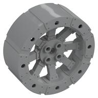 Lego Wheel Wagon Viking with 12 Holes [7 Studs Diameter] / Light Bluish Gray