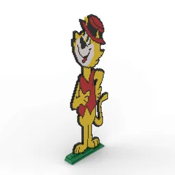 2D Top Cat Sculpture