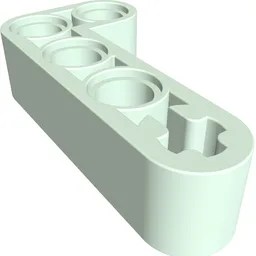 Technic Beam 2 x 4 L-Shape Thick / Light Aqua