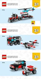 Flatbed Truck with Helicopter