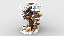 Mini 21318 Ideas Tree House - Winter Version